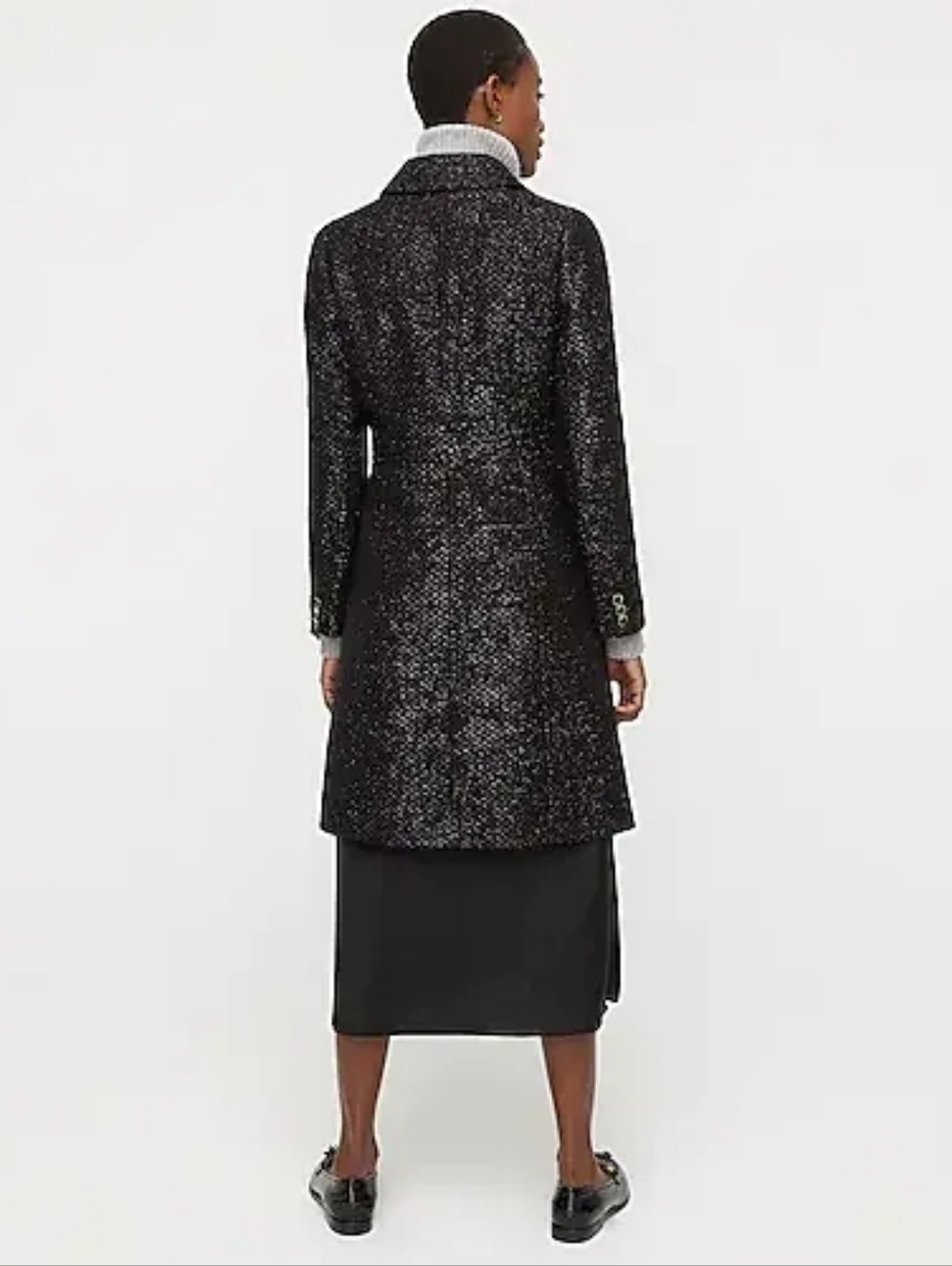 NWT J. Crew Lady Day Coat in Shimmer Tweed - Picture 3 of 8